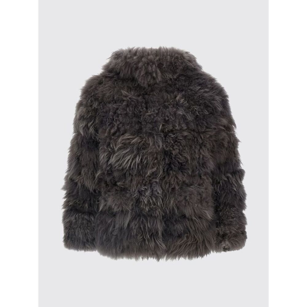 Simonetta Ravizza Fur Coat Woman Grey